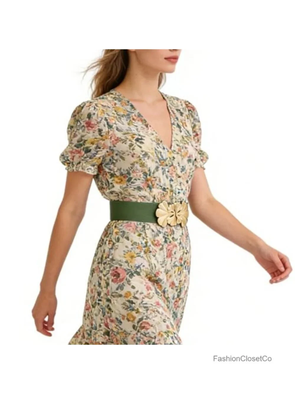 Wide Elastic Waist Belt Women Stretchy Vintage Dress Belt Adjustable